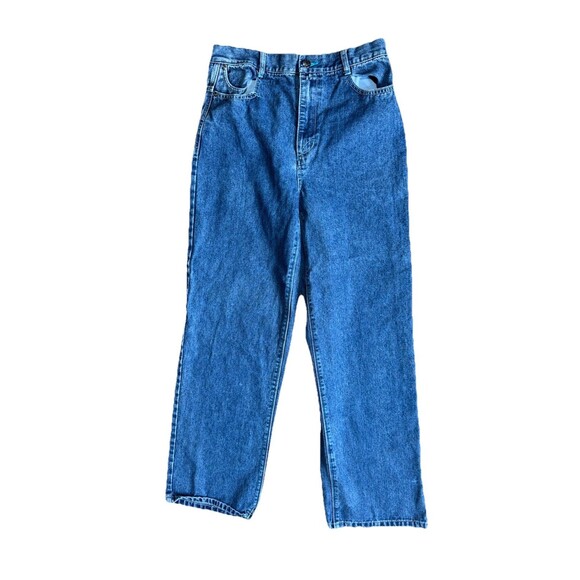 VTG Y2K Pelle Pelle Men’s Jeans Size 18 Blue White Embroidery Skater Hip Hop Str - Picture 3 of 7